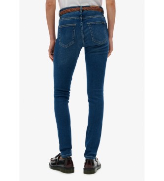 Superdry Jeans Mide Rise azul