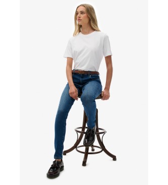 Superdry Jeans Mide Rise azul