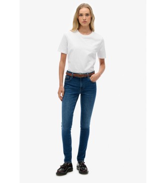 Superdry Jeans Mide Rise azul