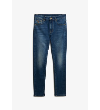 Superdry Jeans Mide Rise azul