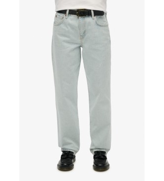 Superdry Jeans Rise Straight azul