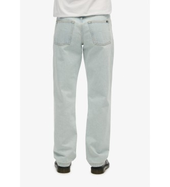 Superdry Jeans Rise Straight azul