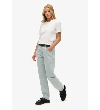 Superdry Jeans Rise Straight azul