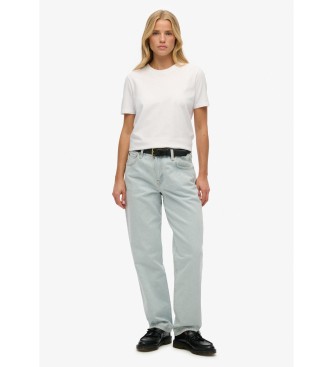 Superdry Jeans Rise Straight azul
