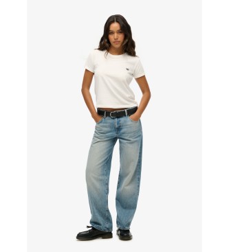 Superdry Modre kavbojke s širokimi nogami