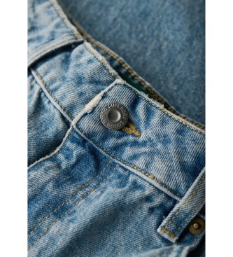 Superdry Modre kavbojke s širokimi nogami