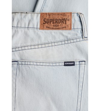 Superdry Mid Rise Wide Leg blue jeans