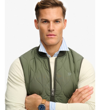Superdry Gilet militare verde