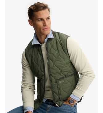 Superdry Gilet militare verde