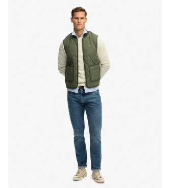 Superdry Gilet militare verde