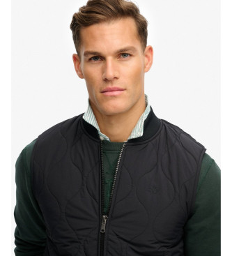 Superdry Gilet militare nero