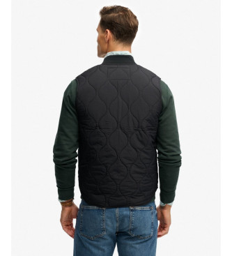 Superdry Gilet militare nero