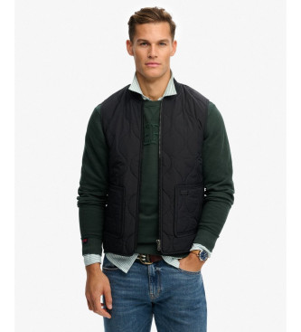 Superdry Gilet militare nero