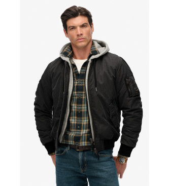 Superdry Military bomberjack zwart