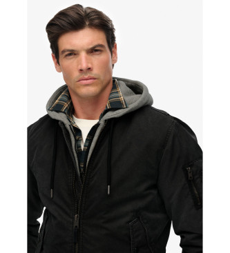 Superdry Military bomberjack zwart