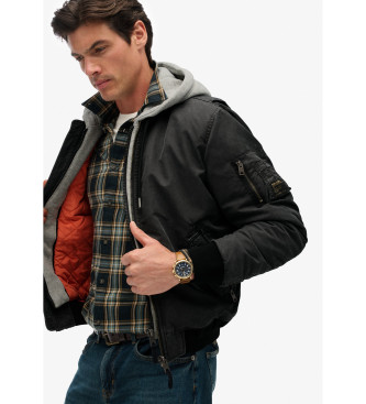 Superdry Military bomberjack zwart