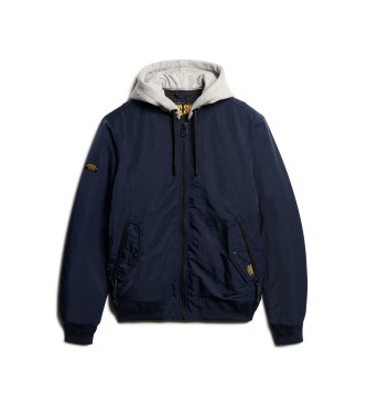 Superdry Militrjakke med htte Ma1 navy