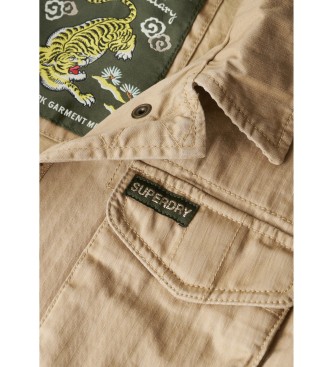 Superdry Militair gevoerd jack M65 beige