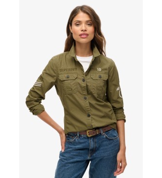 Superdry Camicia militare verde