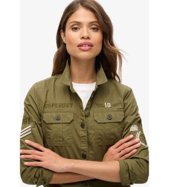 Superdry Camicia militare verde