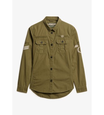 Superdry Camicia militare verde