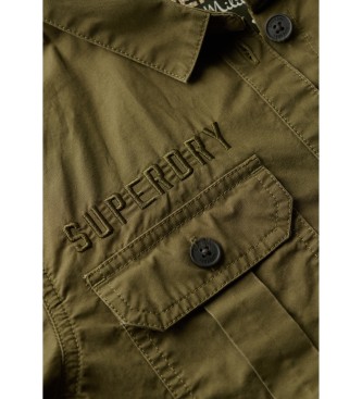 Superdry Camisa militar verde