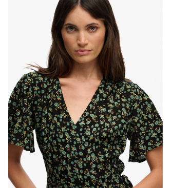 Superdry Mini robe �chancr�e Swing noir