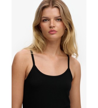 Superdry Sukienka Mini Cami czarna