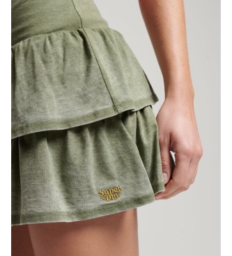 Superdry Minifalda de los 90 verde