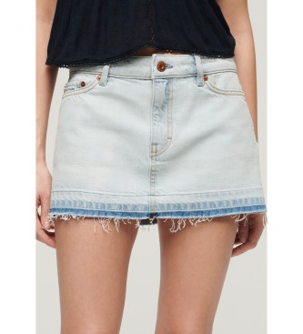 Superdry Blue denim mini skirt