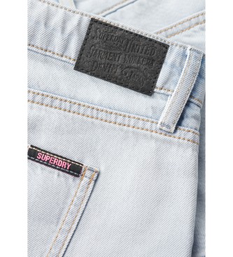 Superdry Minissaia de ganga azul