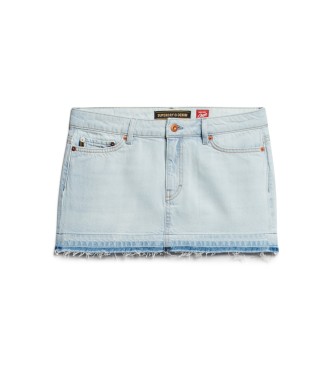 Superdry Minikjol i bl denim