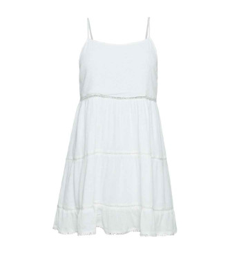 Superdry Witte strand mini-jurk