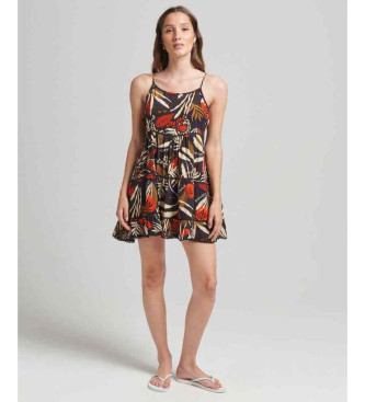 Superdry Mini beach dress with navy straps