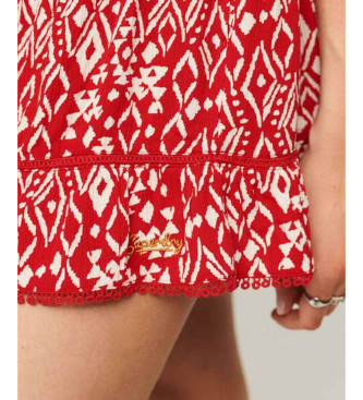Superdry Red strappy beach mini-dress