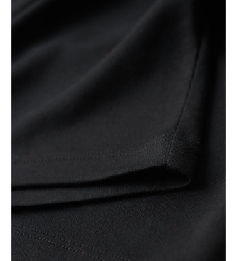 Superdry Mini-robe noire  col de perkins