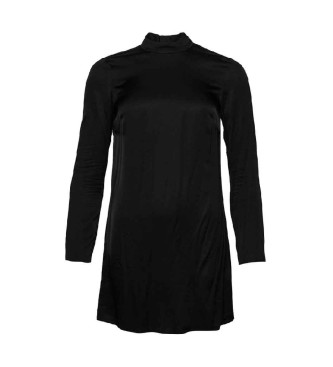 Superdry Mini-robe en satin avec col en perkins noir