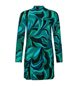 Superdry Mini-robe imprime bleue  manches longues