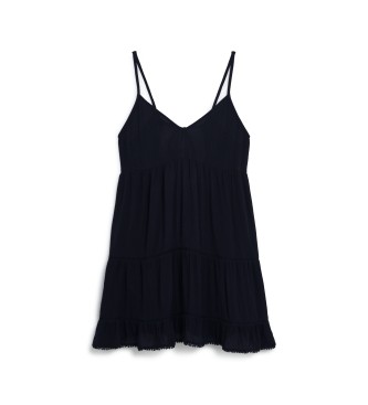 Superdry Mini beach dress with navy straps