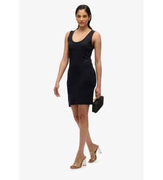 Superdry Mini vestido preto sem mangas