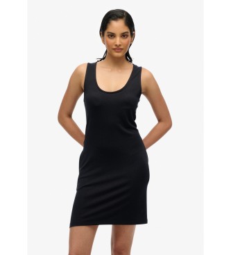 Superdry Mini vestido preto sem mangas