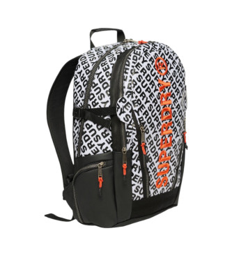 Superdry Canvas backpack with all-over print  white