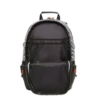 Superdry Canvas backpack with all-over print  white