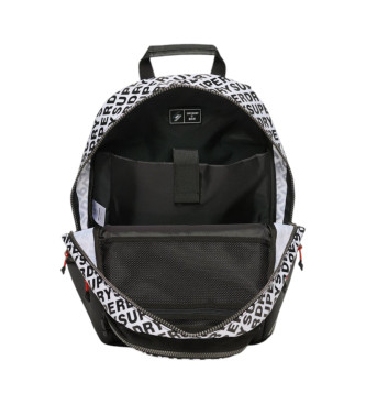 Superdry Canvas backpack with all-over print  white