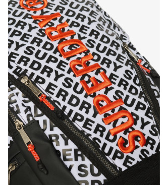 Superdry Canvas backpack with all-over print  white