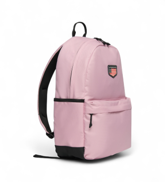 Superdry Backpack with patches Classic Montana pink