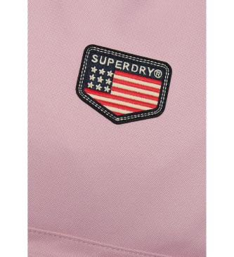 Superdry Backpack with patches Classic Montana pink
