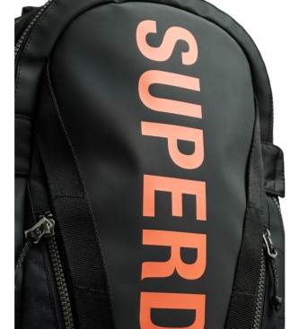 Superdry Canvas backpack with black Mountain graphic
