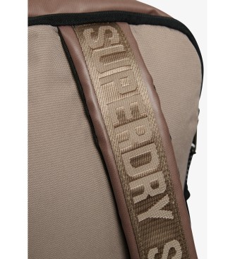 Superdry Plecak płócienny o pojemności 35 litrów brązowy
