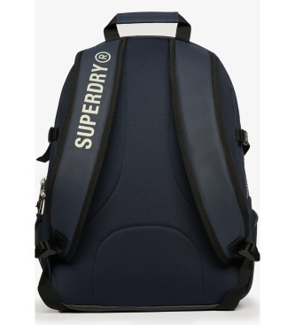 Superdry Mochila de lona azul-marinho